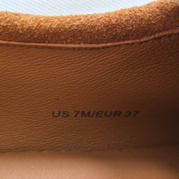 Vince Zola Platform Faux Shearling Suede Loafers SZ 7 - Picture 11 of 12